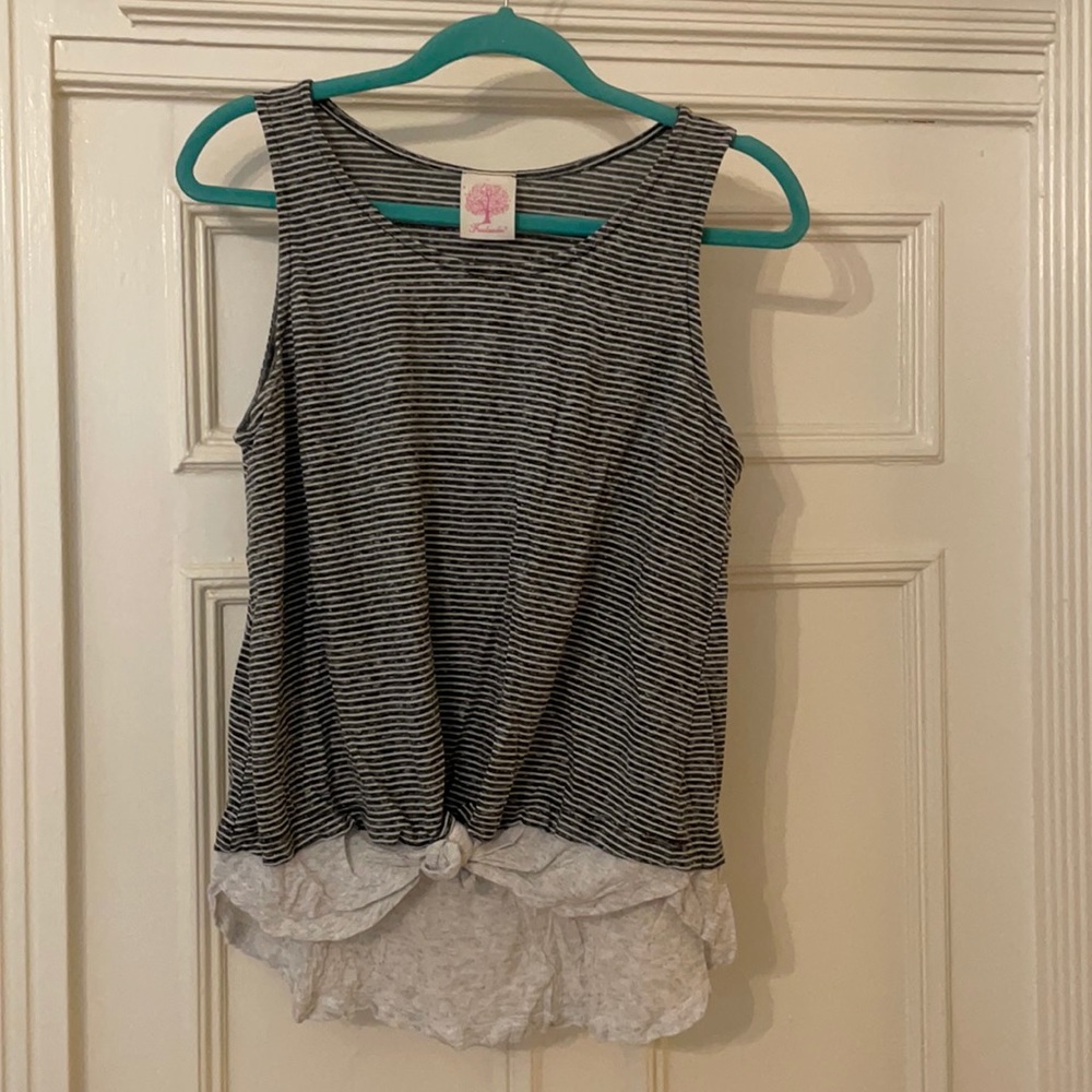 Women’s Striped Flowy Tank Top